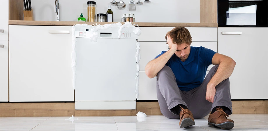 Diskmaskin som gått sönder